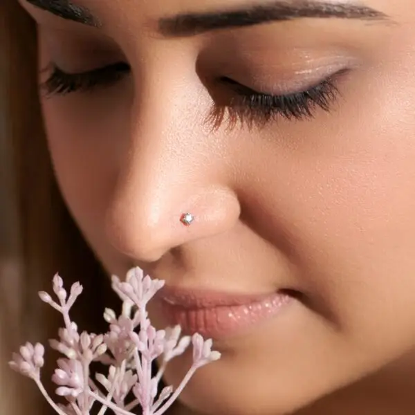 1 Stone(Combo) Nosepin with Gemstone Finger Ring